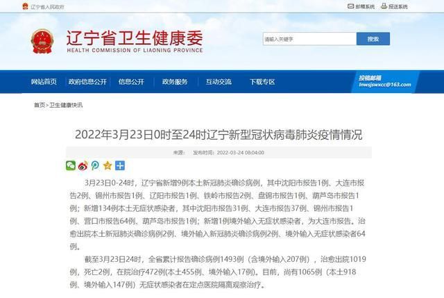 辽宁省营口市站前区新增7例境外输入及20例无症状/营口市新增两例