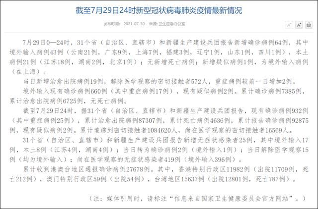 【31省份新增3例境外输入涉13省市,31省份新增1例为境外输入病例】