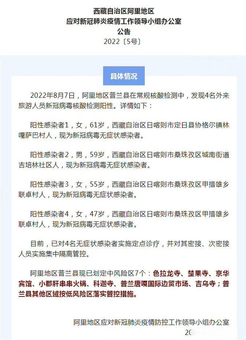 【警方通报普兰县疫情最新情况_普兰公安局最新消息】